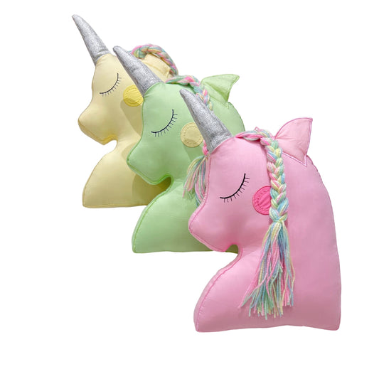 Colourful Unicorn Shaped Cushion
