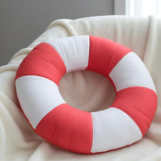 Nautical Rescue Tube Cushion – Cotton Kids Shaped Pillow