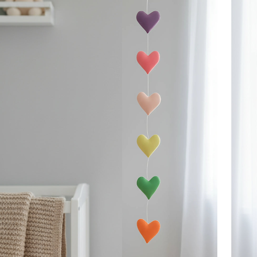 Feel The Love Vertical Bunting (Candy Pop)