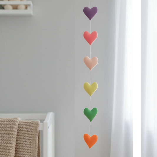 Feel The Love Vertical Bunting (Candy Pop)