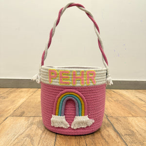 Rainbow Cuddles Carry Storage Basket