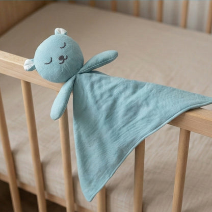 Dream Bear Security Blanket – Soft Muslin Cotton Cuddle Cloth