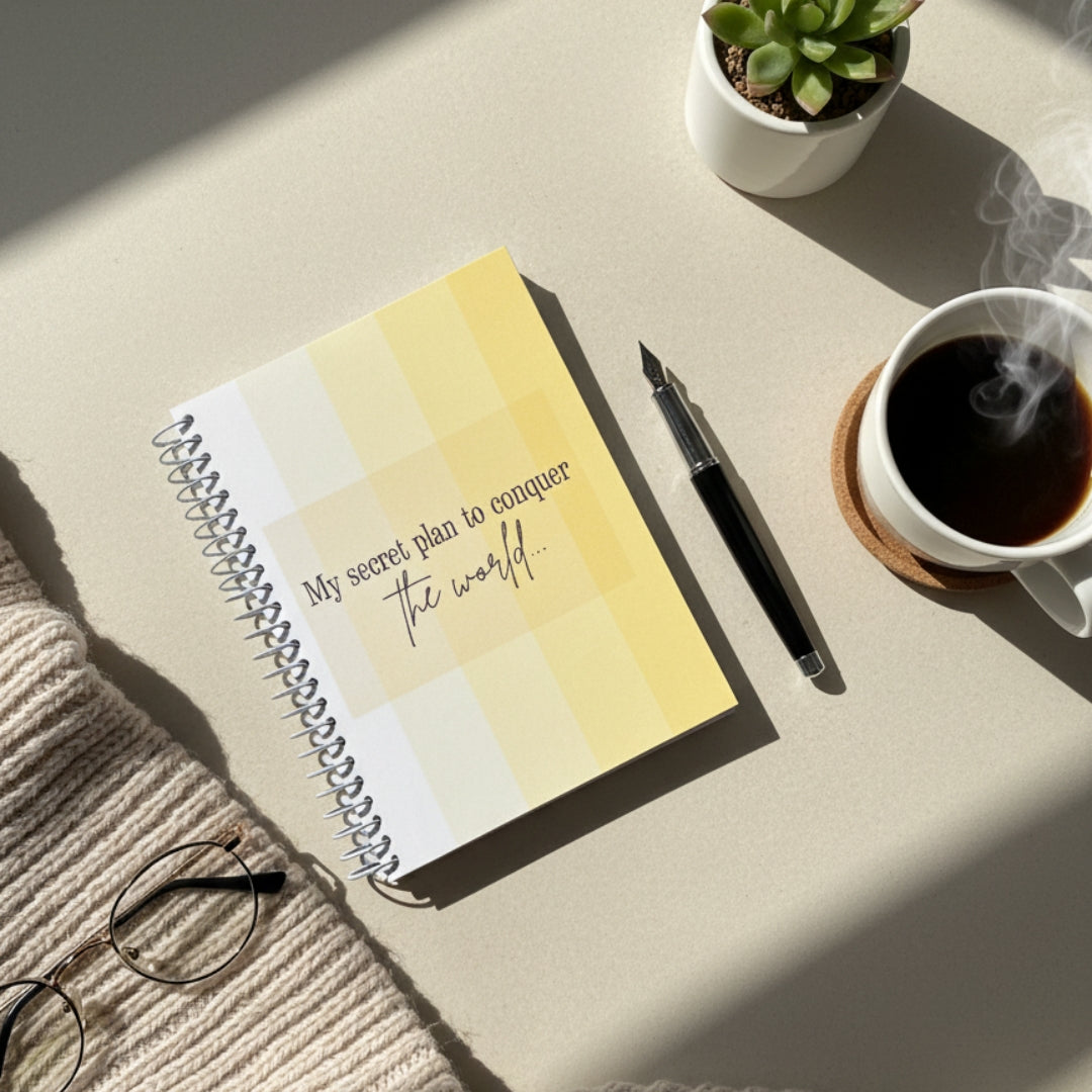 Sunny Goals A5 Ruled Notebook