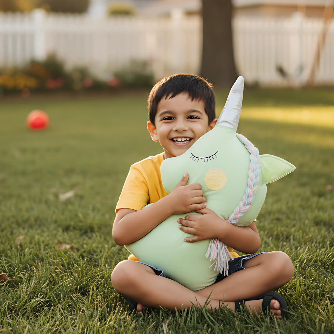 Colourful Unicorn Shaped Cushion