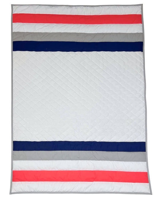 Nautical Stripe Nursery & Toddler Quilt