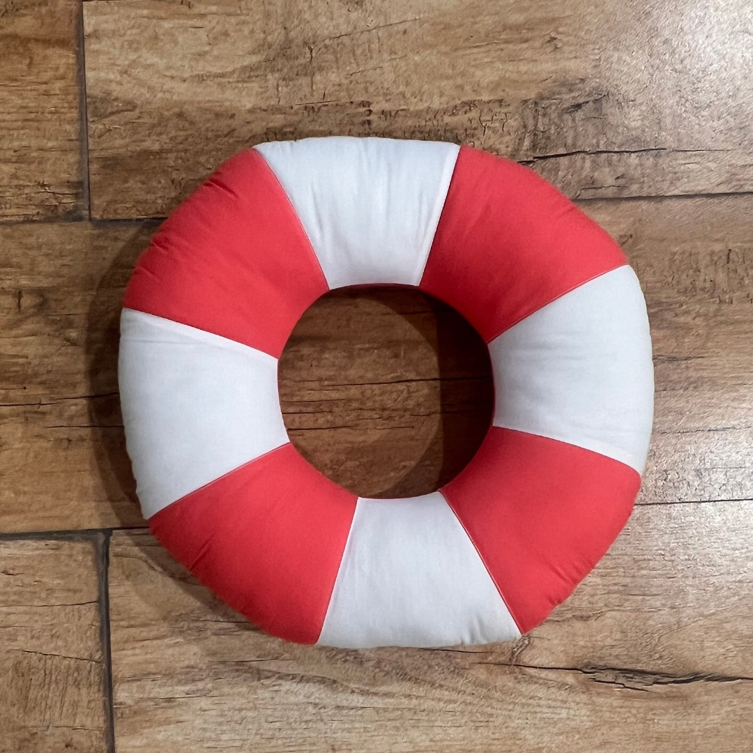 Nautical Rescue Tube Cushion – Cotton Kids Shaped Pillow