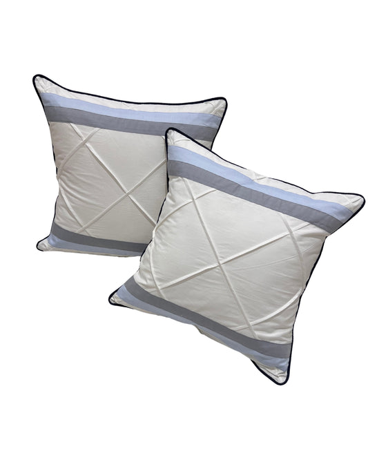Pleated Stripe Cushion Cover