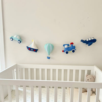 Felt Transport Theme Nursery Bunting