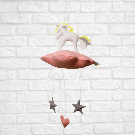 Colourful Unicorn on Cloud Hanging