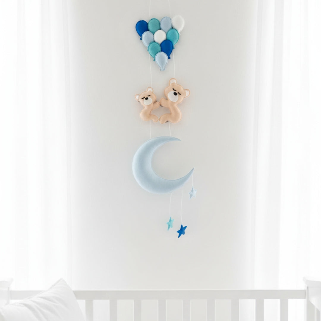 Moon cuddles Name Wall Hanging- Felt Fabric