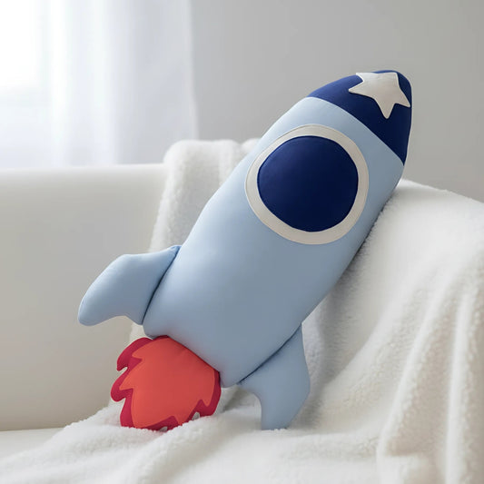 Little Explorer Rocket Shaped Cushion