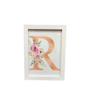 Load image into Gallery viewer, Elegant Floral Alphabet Frame
