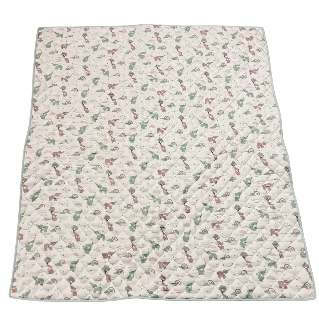 Flying Ele Organic Cotton Muslin Blanket - GOTS certified (40x50")