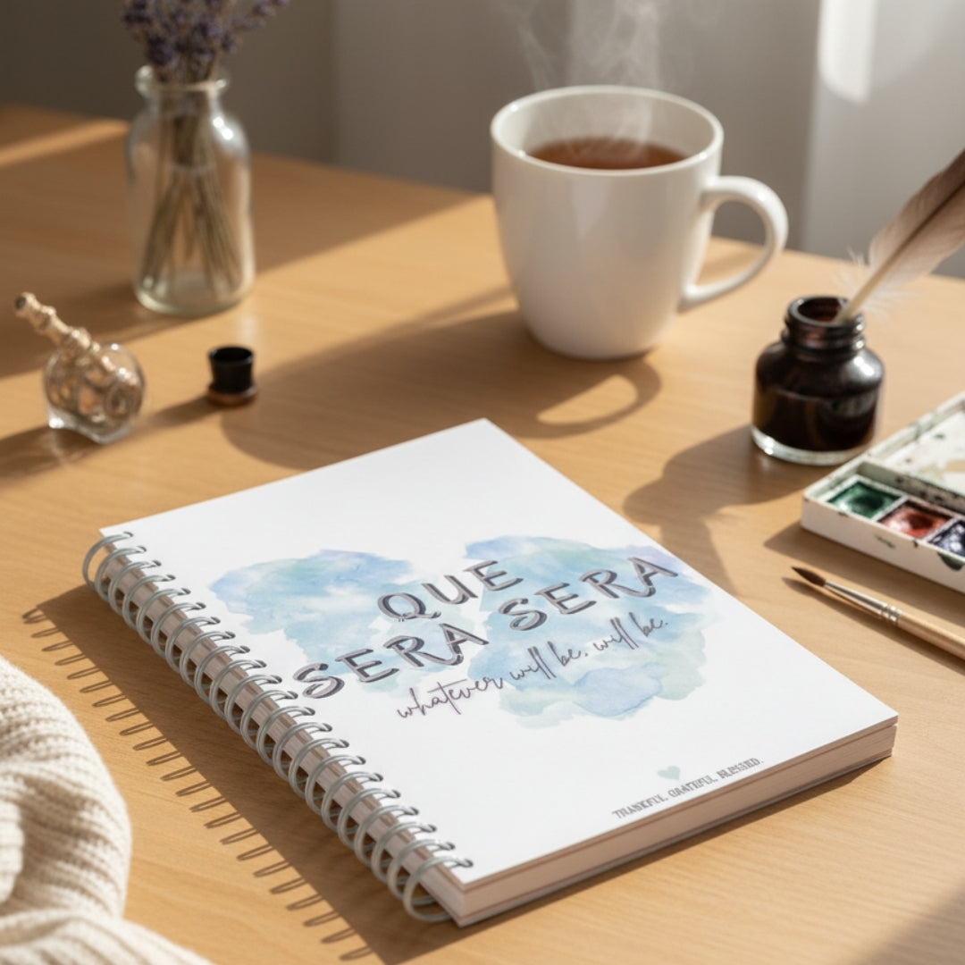 Que Sera Sera Watercolor A5 Ruled Notebook