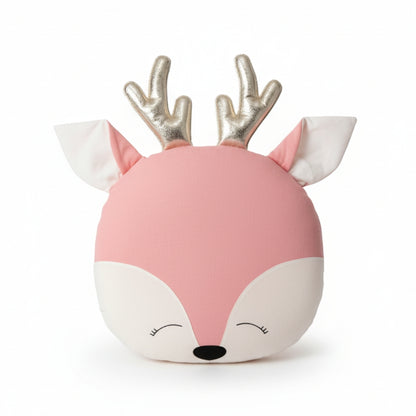 Cuddle Reindeer Cotton Pillow – Kids Room & Gifting
