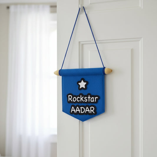 Custom Felt Wall Banner for Baby Room – Personalised Name or Quote | Nursery Decor