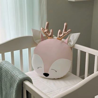 Cuddle Reindeer Cotton Pillow – Kids Room & Gifting