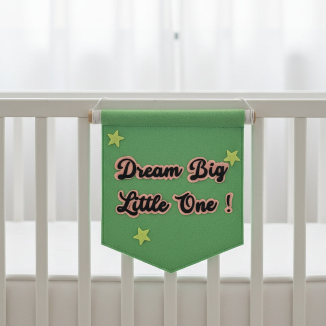 Custom Felt Wall Banner for Baby Room – Personalised Name or Quote | Nursery Decor