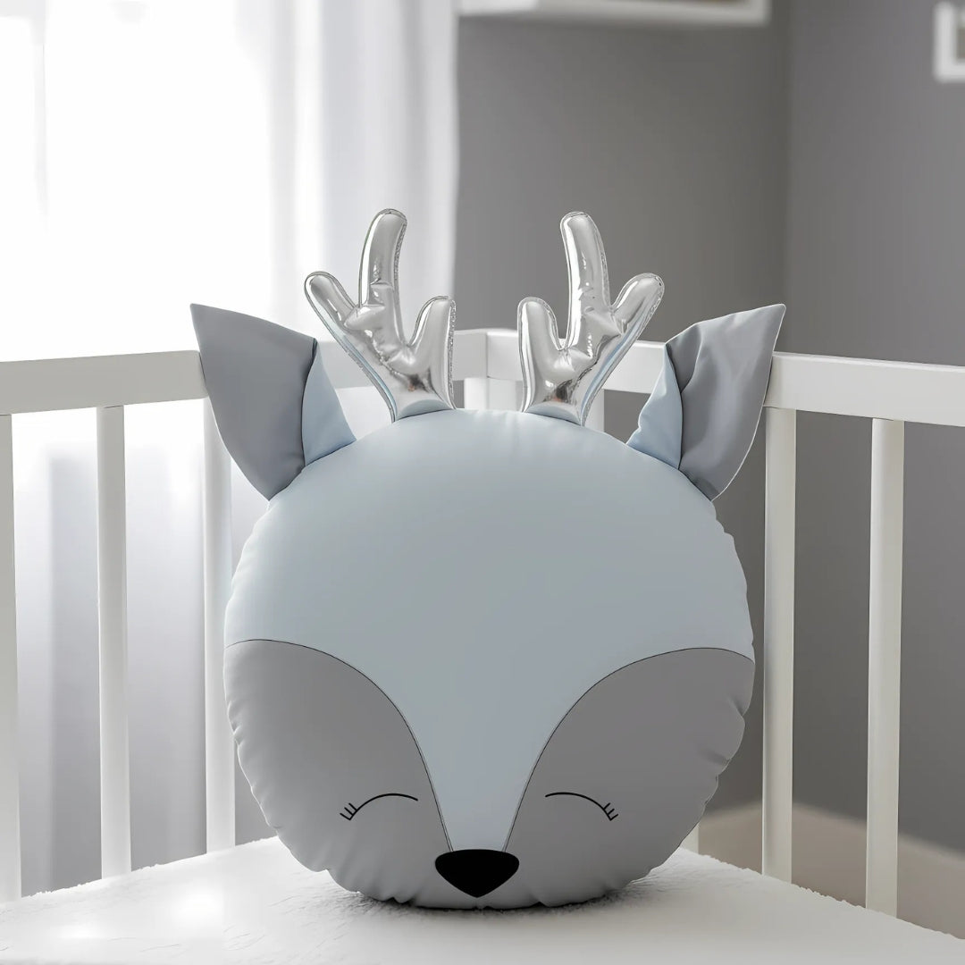 Cuddle Reindeer Cotton Pillow – Kids Room & Gifting