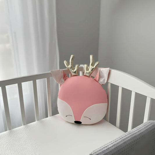 Cuddle Reindeer Cotton Pillow – Kids Room & Gifting