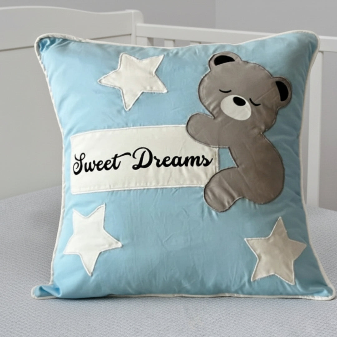 Bear Cushion Cover With Message