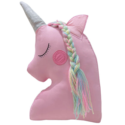 Colourful Unicorn Shaped Cushion