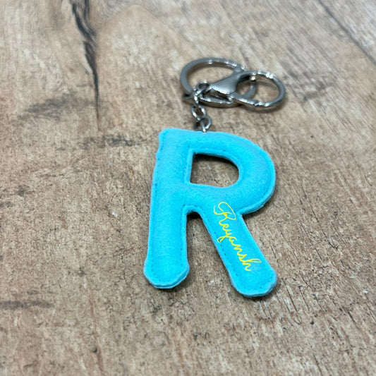MonkiCharm Personalised Felt Keychains/Charms - Alphabet