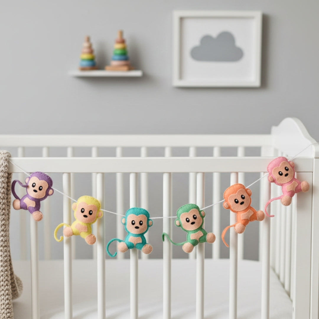 Monkey Around Bunting- Colourful & Stylish
