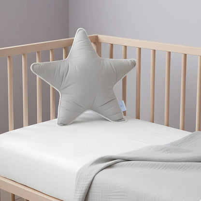 Colourful Pom Pom Star Shaped Cushion- Playful and Cozy