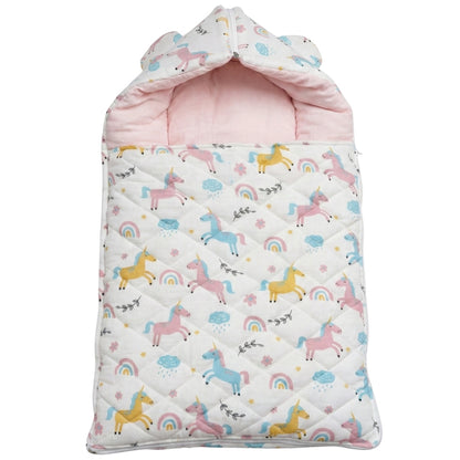 SnugPod Cotton Muslin Baby Sleeping Bag - Unicorn Magic