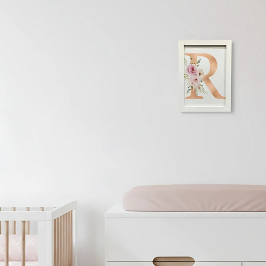 Elegant Floral Alphabet Frame- Fun Learning