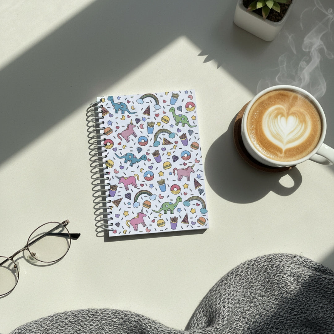 Unicorn & Friends A5 Ruled Notebook