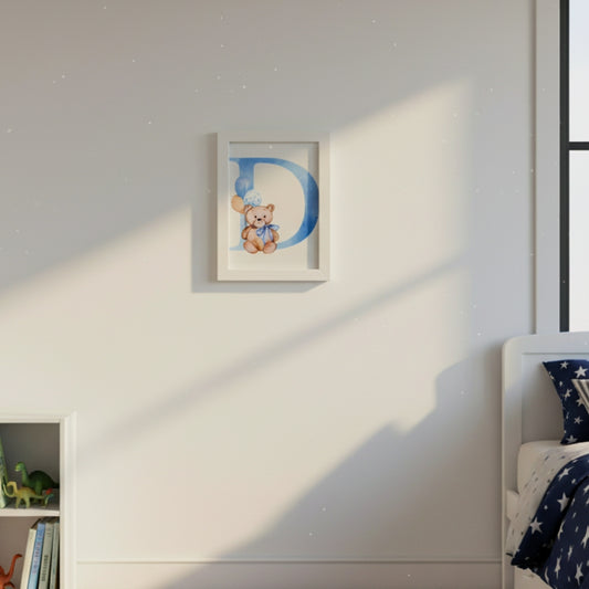 Personalised Teddy Alphabet Frames- Learning with Teddy