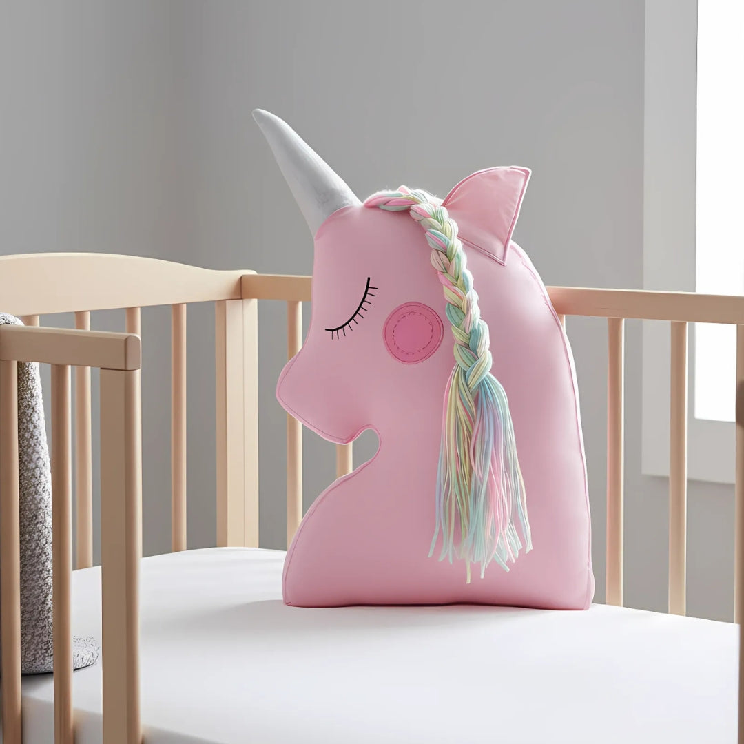 Colourful Unicorn Shaped Cushion
