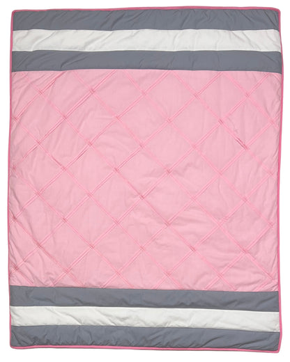 Teddy Stripes Bedding Set (Pink)