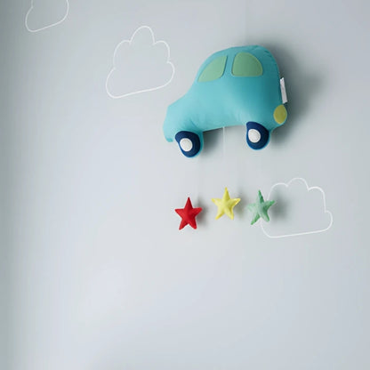 Starry Drive Car Wall Hanging – Personalised Nursery Wall Decor