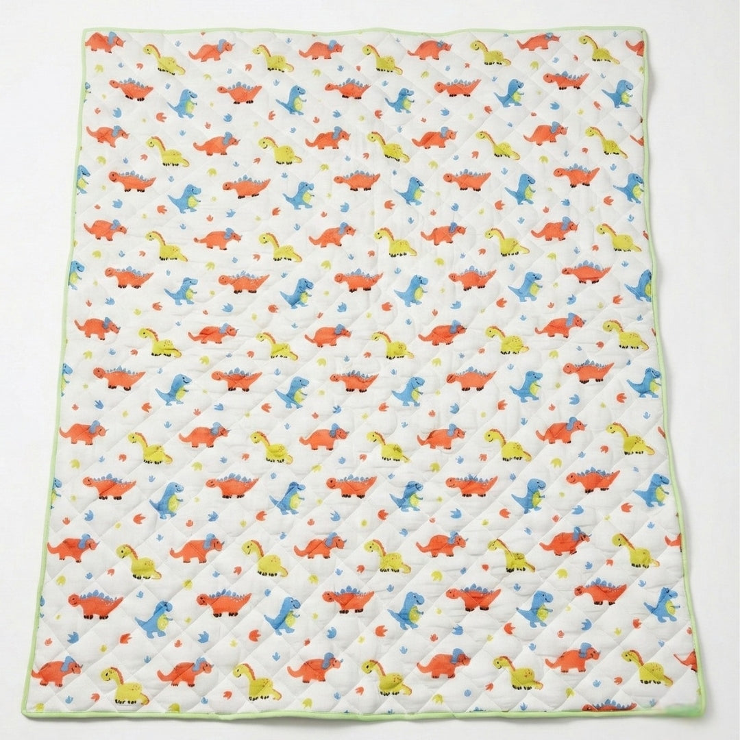 Jurassic Joy Organic Cotton Muslin Blanket - GOTS certified (40x50")