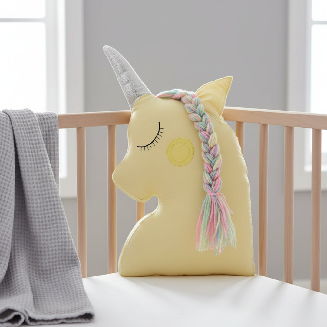Colourful Unicorn Shaped Cushion