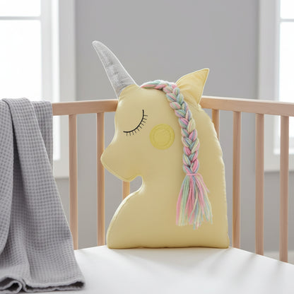 Colourful Unicorn Shaped Cushion