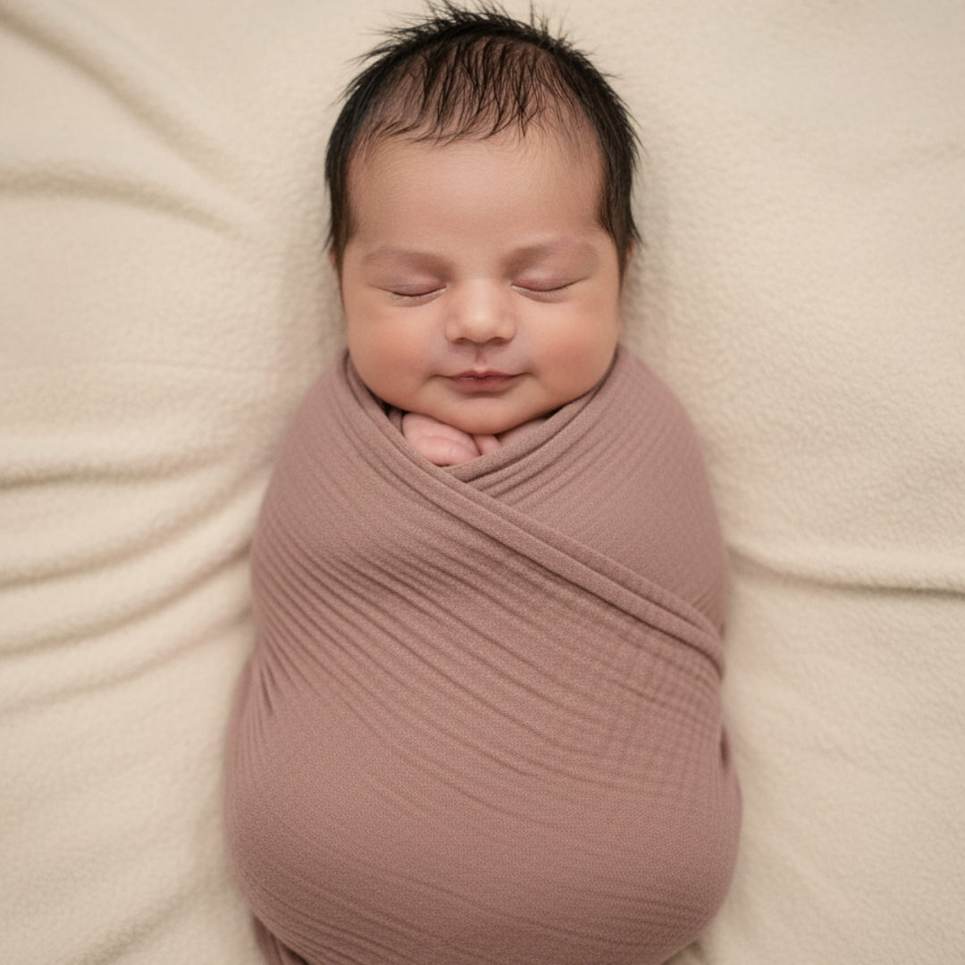 Muslin Cotton Swaddle Blanket – Breathable Newborn Baby Wrap