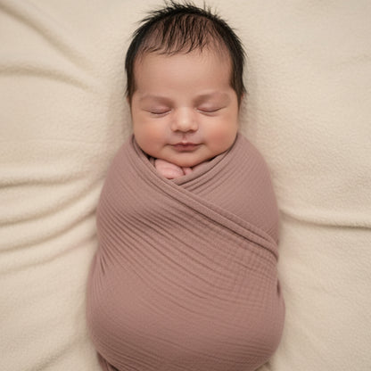 Muslin Cotton Swaddle Blanket – Breathable Newborn Baby Wrap