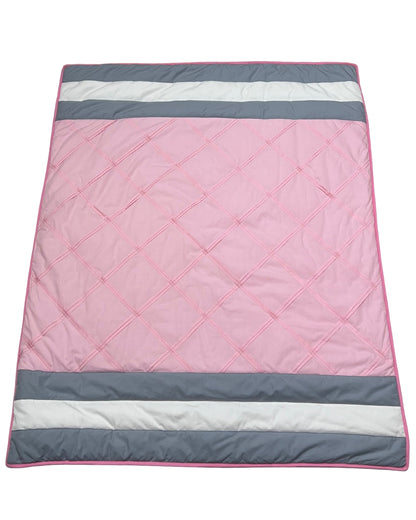 Teddy Stripes Bedding Set (Pink)