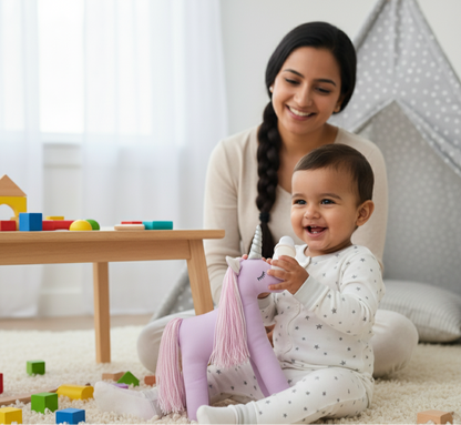Unicorn Stuffed Toy – Cotton Plush for Nursery & Gifting