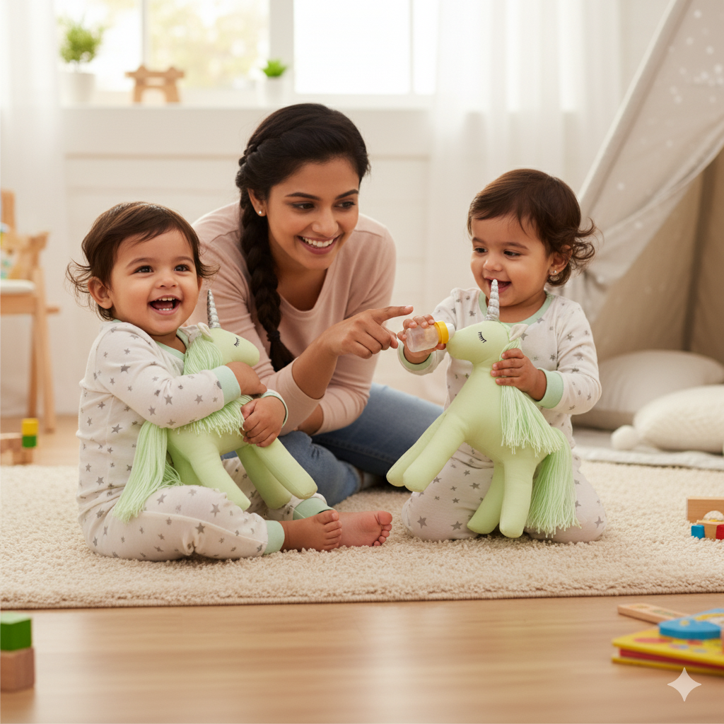 Unicorn Stuffed Toy – Cotton Plush for Nursery & Gifting