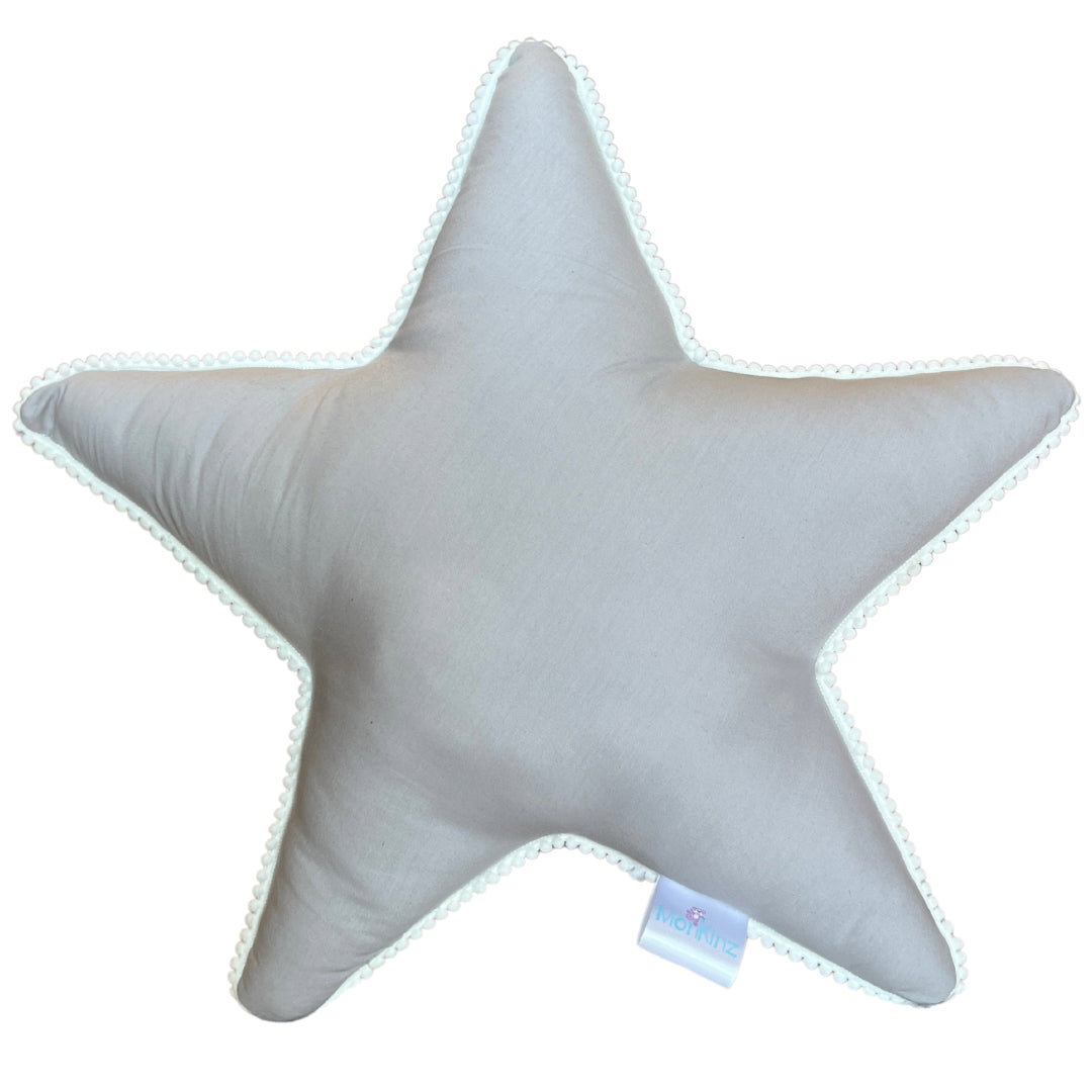 Colourful Pom Pom Star Shaped Cushion- Playful and Cozy