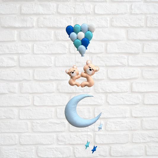 Moonlit Bear Voyage Wall Hanging