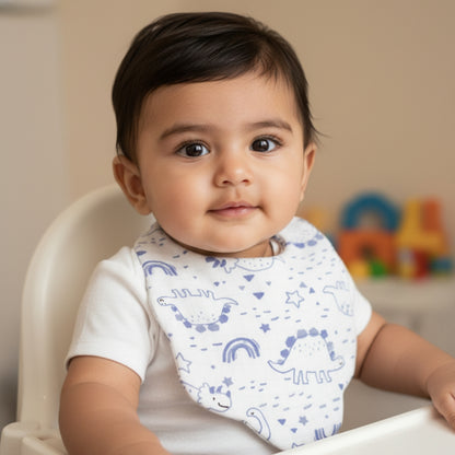 Ultra-Soft Muslin Baby Bib – 100% Cotton (0–18M)