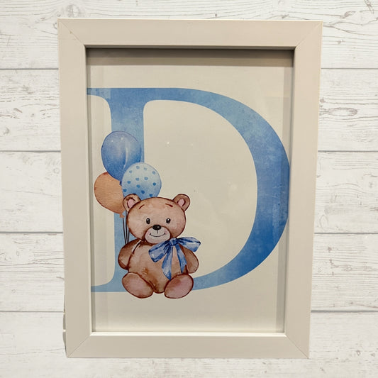 Personalised Teddy Alphabet Frames