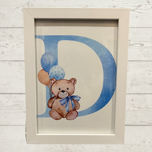 Personalised Teddy Alphabet Frames