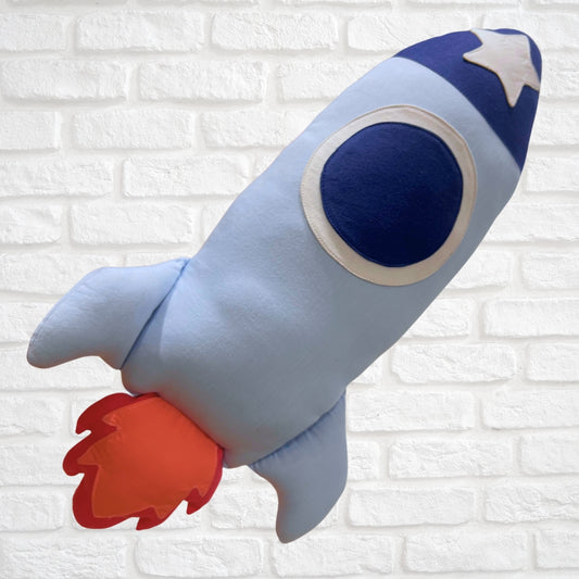Little Explorer Rocket Shaped Cushion